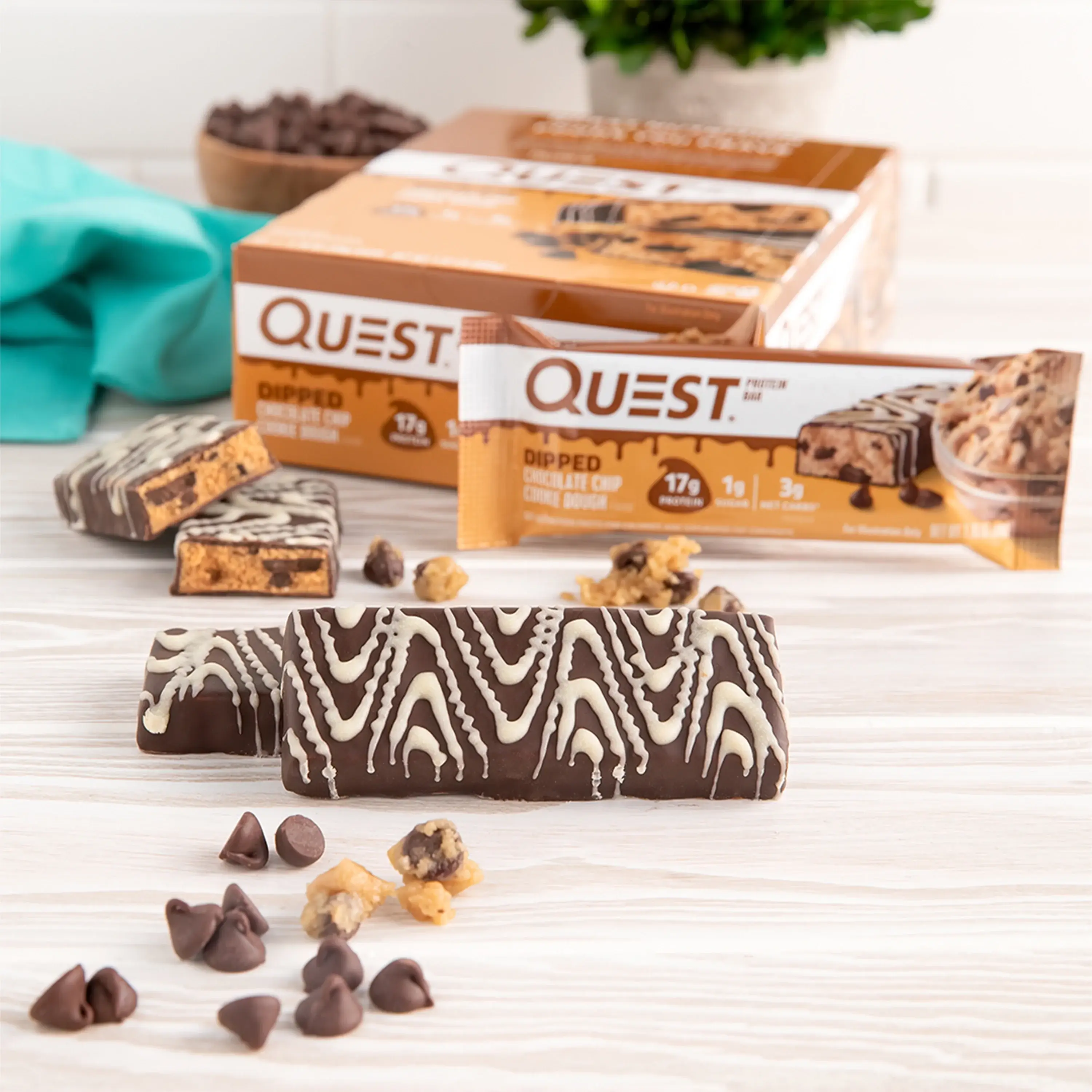 Quest Nutrition Dipped Protein Bar 12x50g (2) (1)