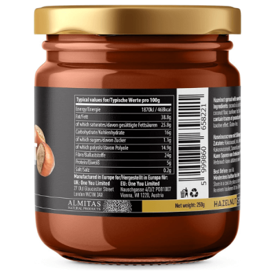 ⁦Almitas Keto & Vegan Hazelnut Chocolate Spread 250g⁩ – תמונה ⁦3⁩