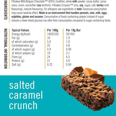 ⁦Fitbakes Low Carb Keto Bars 12x19g⁩ – תמונה ⁦6⁩