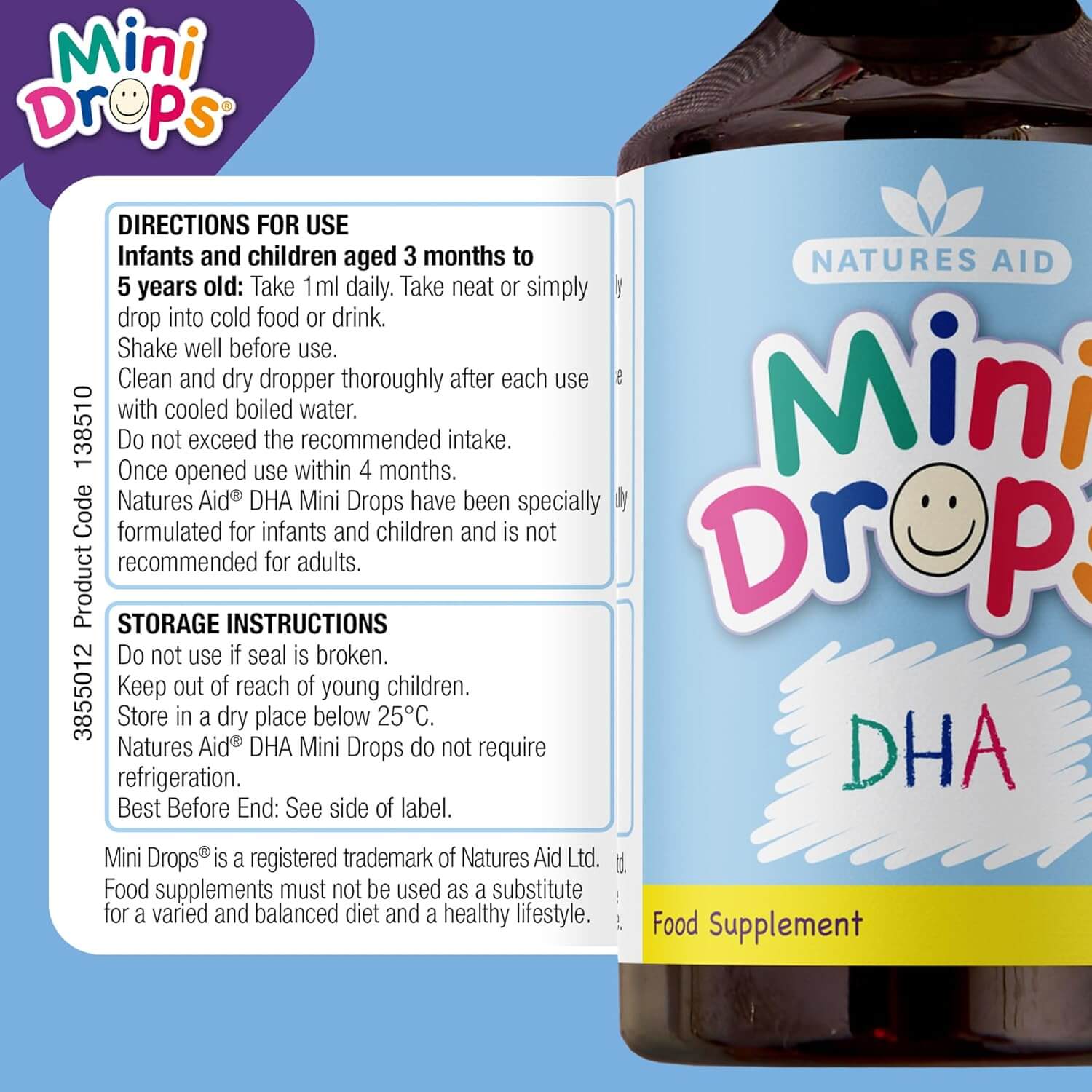 Natures Aid DHA Omega-3 Mini Drops for Infants and Children 50 ml (3) (1)