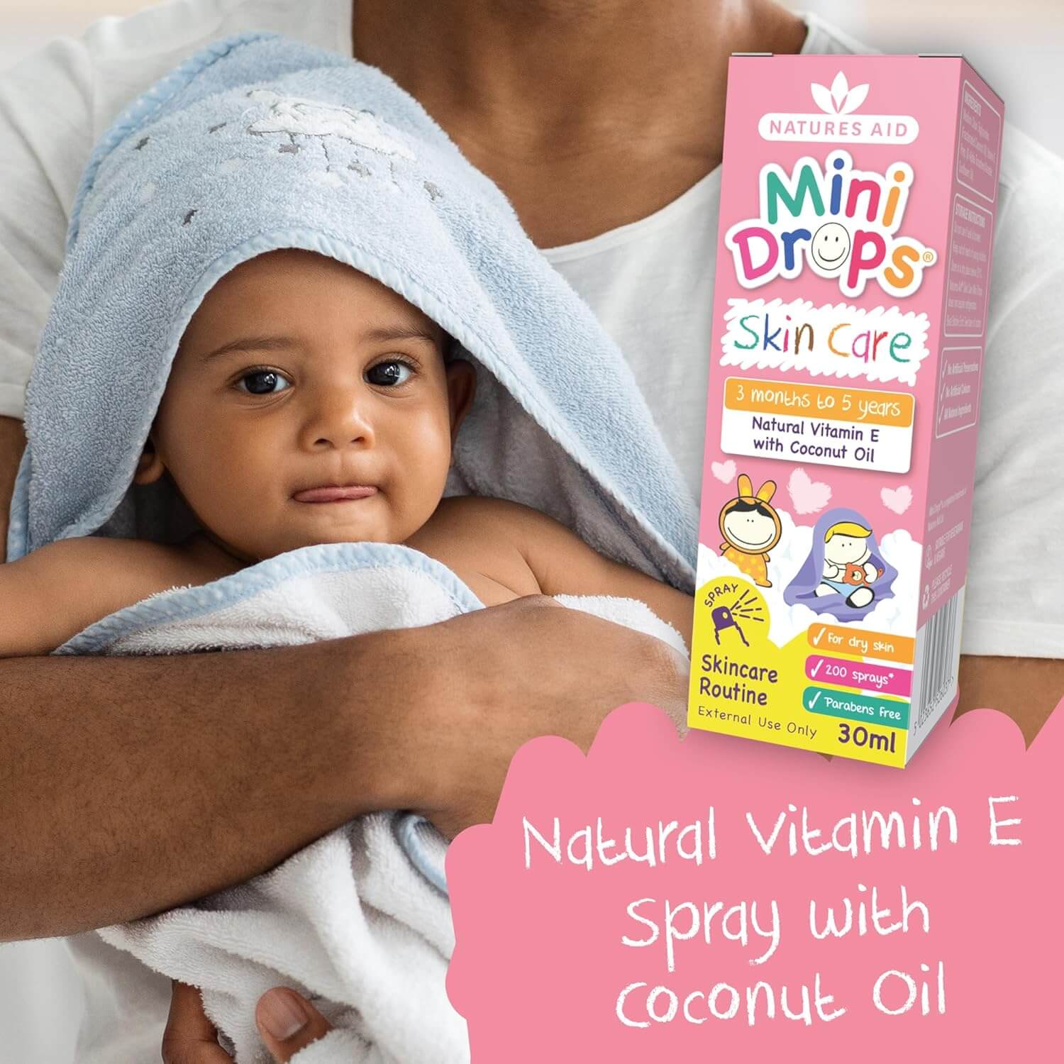 Natures Aid Mini Drops Vitamin E Skin Care 30ml (1) (1)