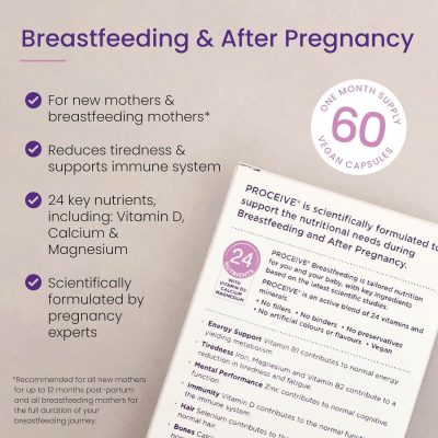 ⁦Proceive Breastfeeding Vitamins 60 Capsules⁩ – תמונה ⁦3⁩