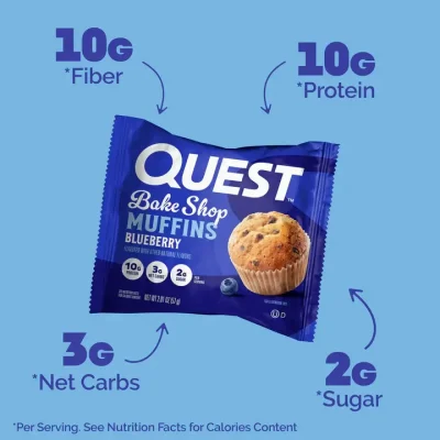 ⁦Quest Nutrition Bake Shop Muffin 8x57g⁩ – תמונה ⁦4⁩