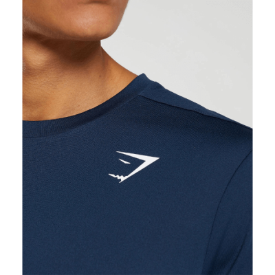 ⁦Gymshark Arrival T-shirt Navy⁩ – תמונה ⁦3⁩