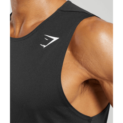 ⁦Gymshark Arrival Tank Black⁩ – תמונה ⁦3⁩