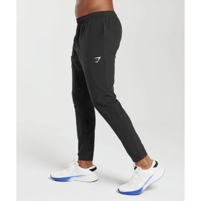 ⁦Gymshark Arrival Woven Joggers Black⁩ – תמונה ⁦3⁩