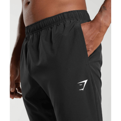 ⁦Gymshark Arrival Woven Joggers Black⁩ – תמונה ⁦4⁩