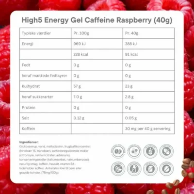 ⁦HIGH5 Energy Gel Caffeine 20x40g⁩ – תמונה ⁦4⁩