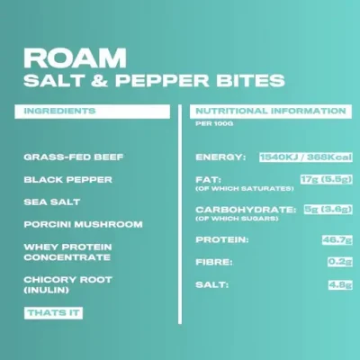 ROAM Food Grass Fed Beef Bites 70g – תמונה 4