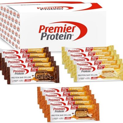 ⁦Premier Protein Deluxe Protein Bar 40% – Multiflavour Box (30×50 g)⁩ – תמונה ⁦1⁩