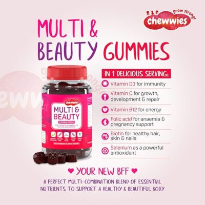 ⁦Women's Multivitamin and Mineral Gummies – 60 Chewable Gummies for Immune Support, Energy & Skin Health AMZ⁩ – תמונה ⁦3⁩