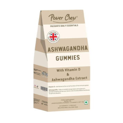 Ashwagandha Gummies for Adults – 60 Chewable Gummies for Stress Relief & Improved Sleep AMZ