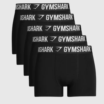 Gymshark Boxer Brief 5PK Black