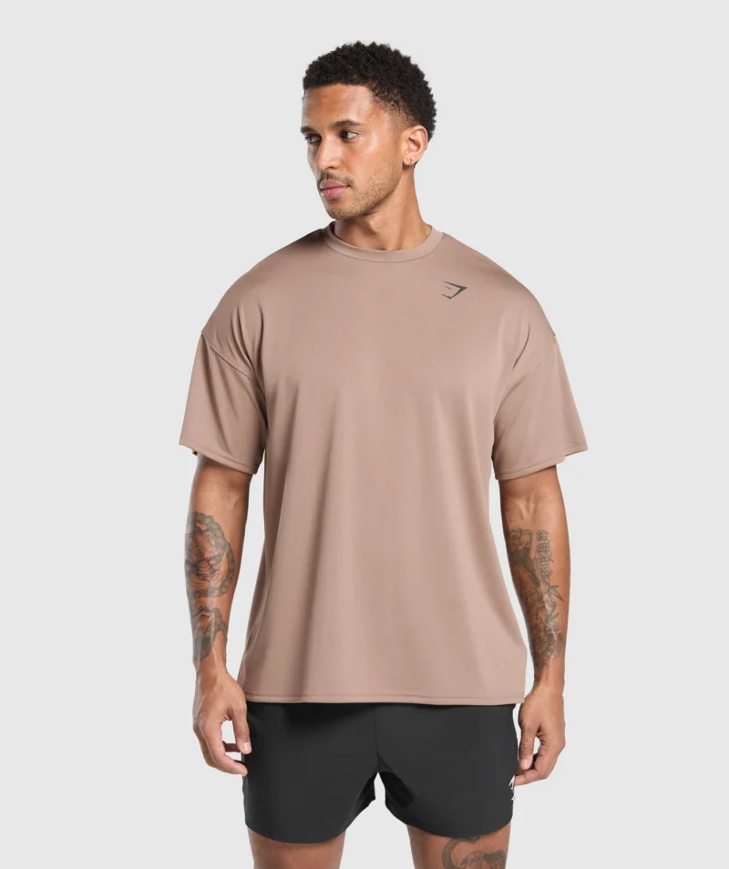 Gymshark Arrival Oversized T-Shirt Mocha Mauve