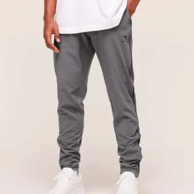Gymshark Arrival Woven Block Joggers Dark Grey