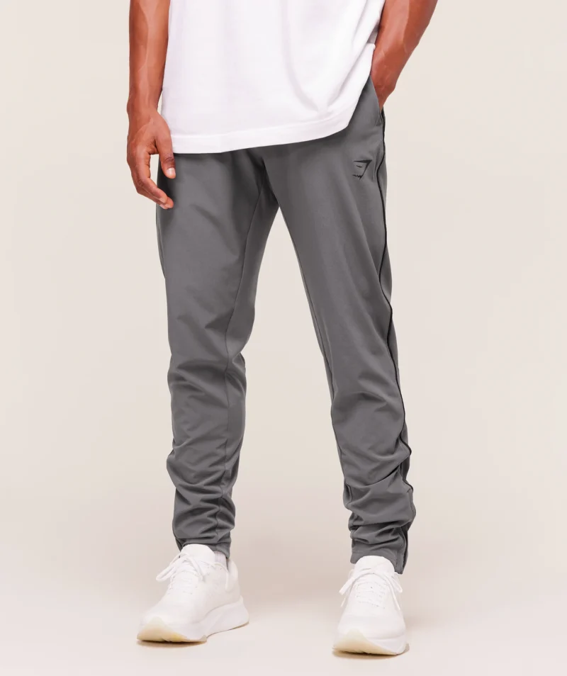 Gymshark Arrival Woven Block Joggers Dark Grey