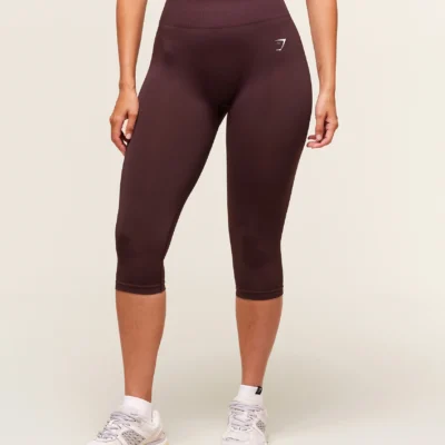Gymshark Everyday Seamless Capri Legging Cherry Purple