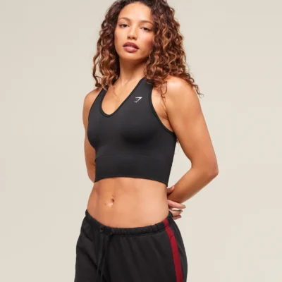 Gymshark Everyday Seamless Crop Tank Black