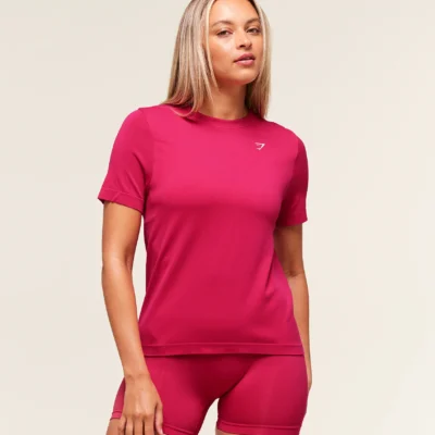 Gymshark Everyday Seamless T-Shirt Build Pink