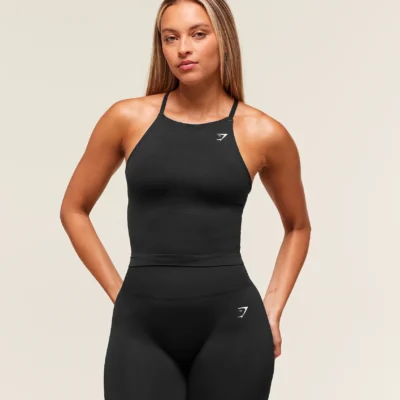 Gymshark Everyday Seamless Tank With Shelf Black