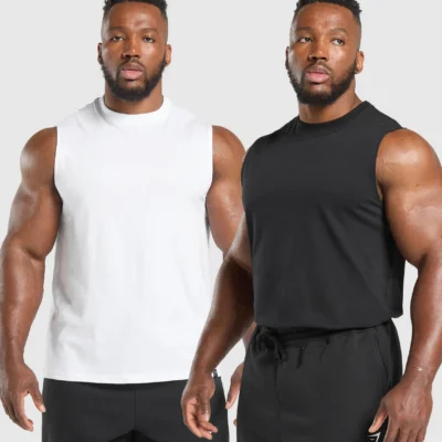 Gymshark Everyday Tank 2 Pack White/Black