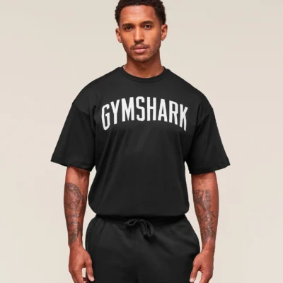 Gymshark Worn Graphic T-Shirt Black