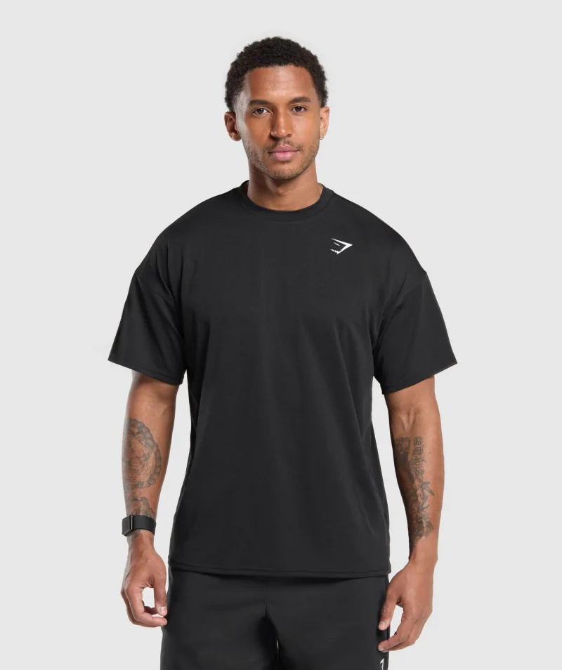 Oversized Performance T-Shirt Black