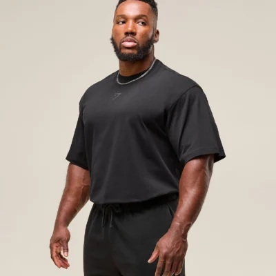 Gymshark Power T-Shirt oversized fit Black