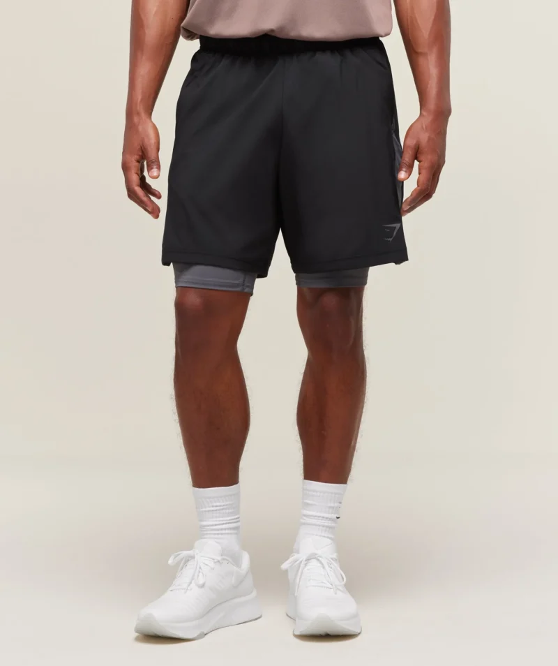 Sport 7 2 in 1 Shorts black