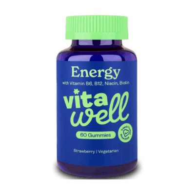 Vitawell Multivitamin Gummies for Adults – 60 Strawberry Flavored Gummies to Reduce Fatigue & Boost Energy AMZ