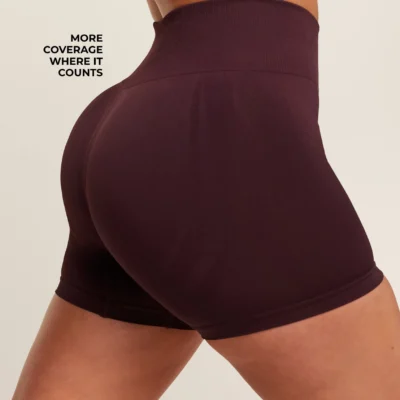 Gymshark Everyday Seamless Shorts 2.0 GS Cherry Purple – תמונה 4