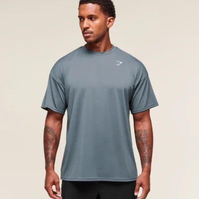 Gymshark Arrival Oversized T-Shirt Iron Blue