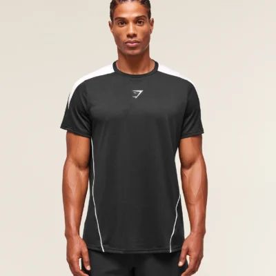 Gymshark Arrival Block T-Shirt Black