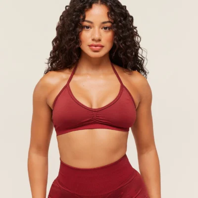 Gymshark x Analis Seamless Sports Bra - Reps Red/Carmine Red