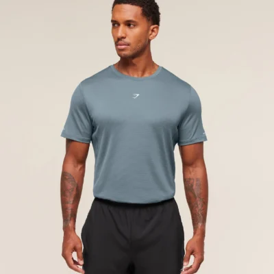 Gymshark Running T-Shirt Iron Blue