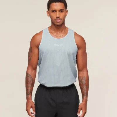 Gymshark Running Tank Smoke Blue