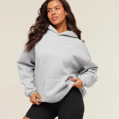 Gymshark Cosy Luxe Hoodie Bros Soft Grey Marl