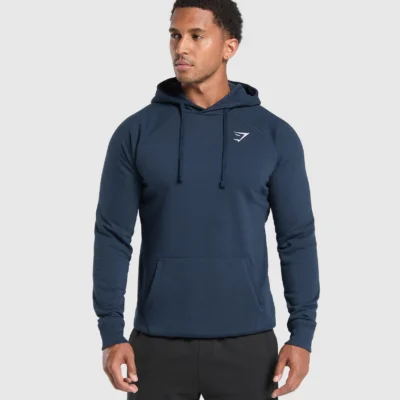 Gymshark Crest Hoodie Navy