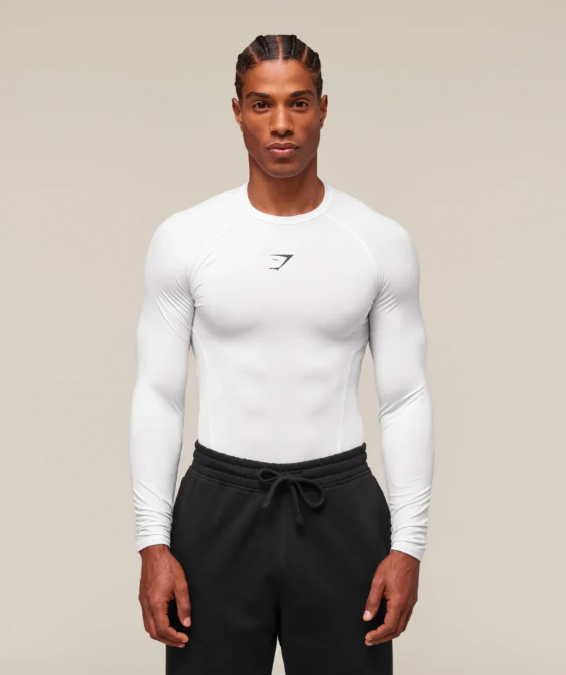 Gymshark Element Baselayer Long Sleeve T-Shirt White