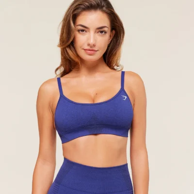 Gymshark Vital Sports Bra Cobalt Purple Marl