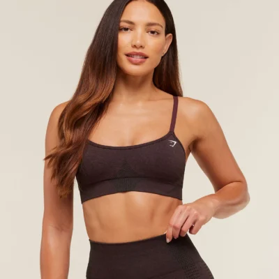 Gymshark Vital Sports Bra Rich Maroon/Marl
