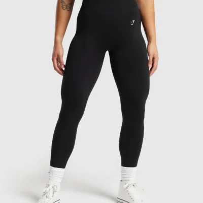 Gymshark Lift Seamless Leggings Black/Black Marl