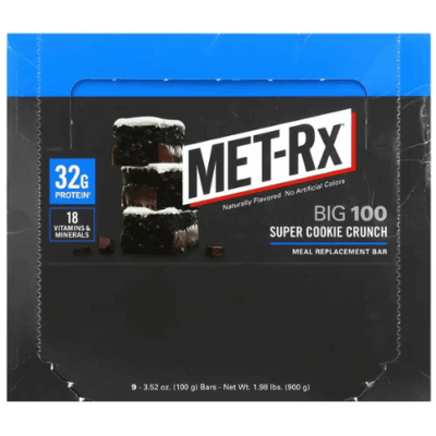 BIG 100 BAR – Meal Replacement Bar Super Cookie Crunch 9x100g – תמונה 1