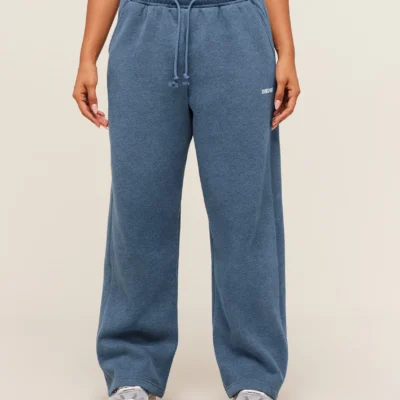 Gymshark Cosy Luxe Straight Leg Joggers Bros Compound Blue Marl