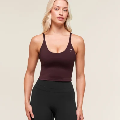 Gymshark Training Cami Tank With Shelf Cherry Purple