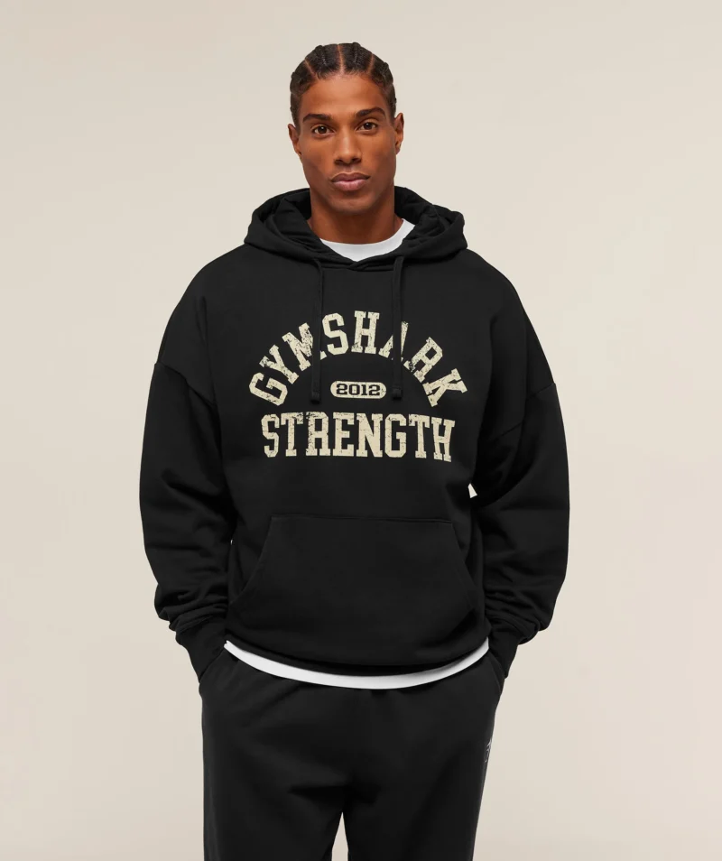 Gymshark 2012 Strength Hoodie Black