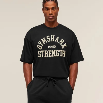 Gymshark 2012 Strength T-Shirt Black