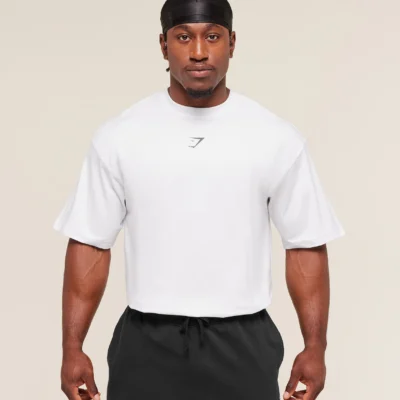 Gymshark Power T-Shirt White Outlet