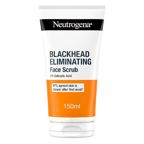 Neutrogena Blackhead Eliminating Face Scrub (1x 150ml), Gentle Face Care with 2% Salicylic Acid, Oil-Free Exfoliator to Help Reduce Blackheads from Day 1, Suitable for Blackhead-Prone Skin