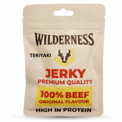 Wilderness Premium Beef Jerky – Teriyaki Flavour 25g